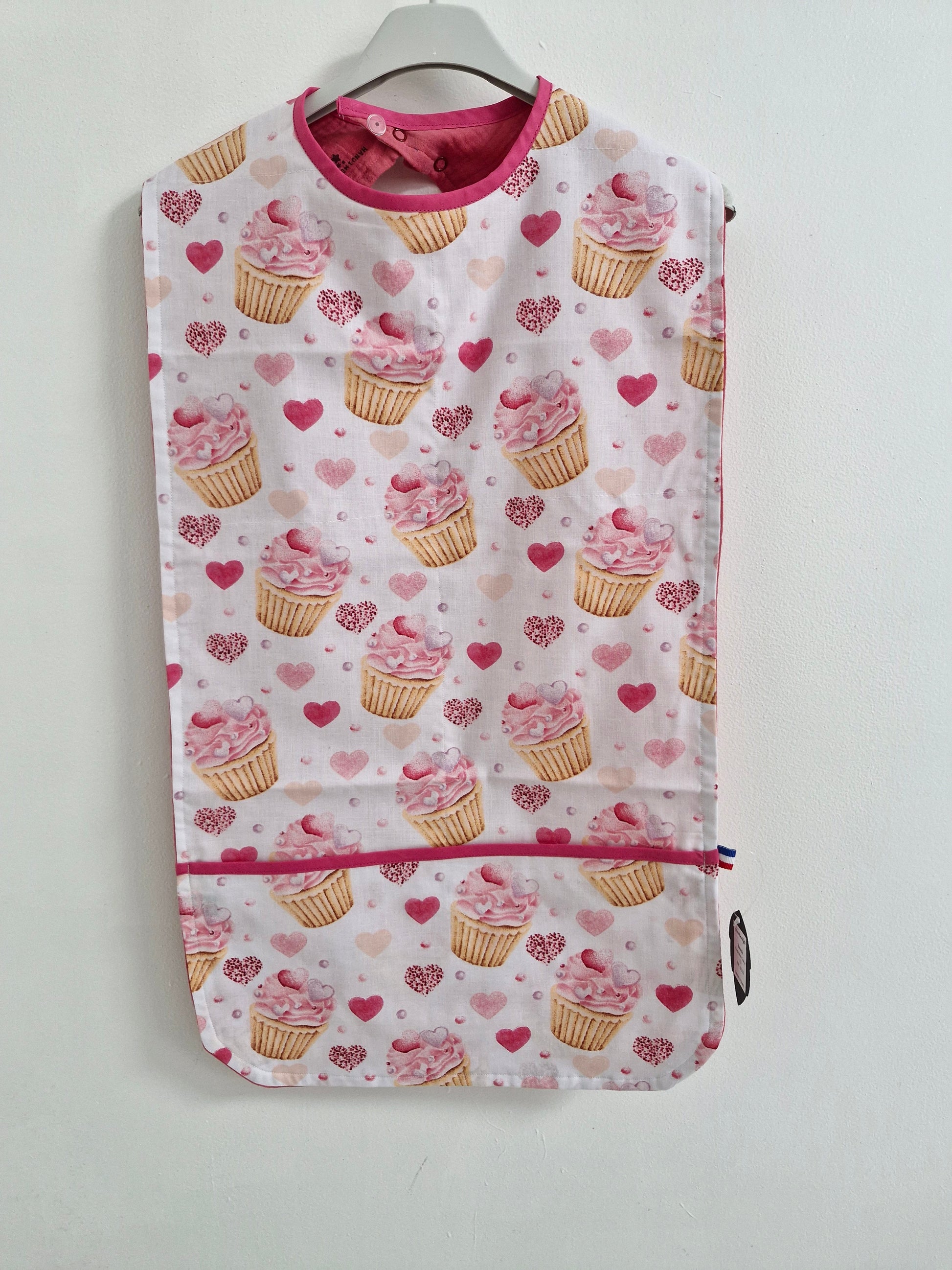 Bavoir adulte cupcake
