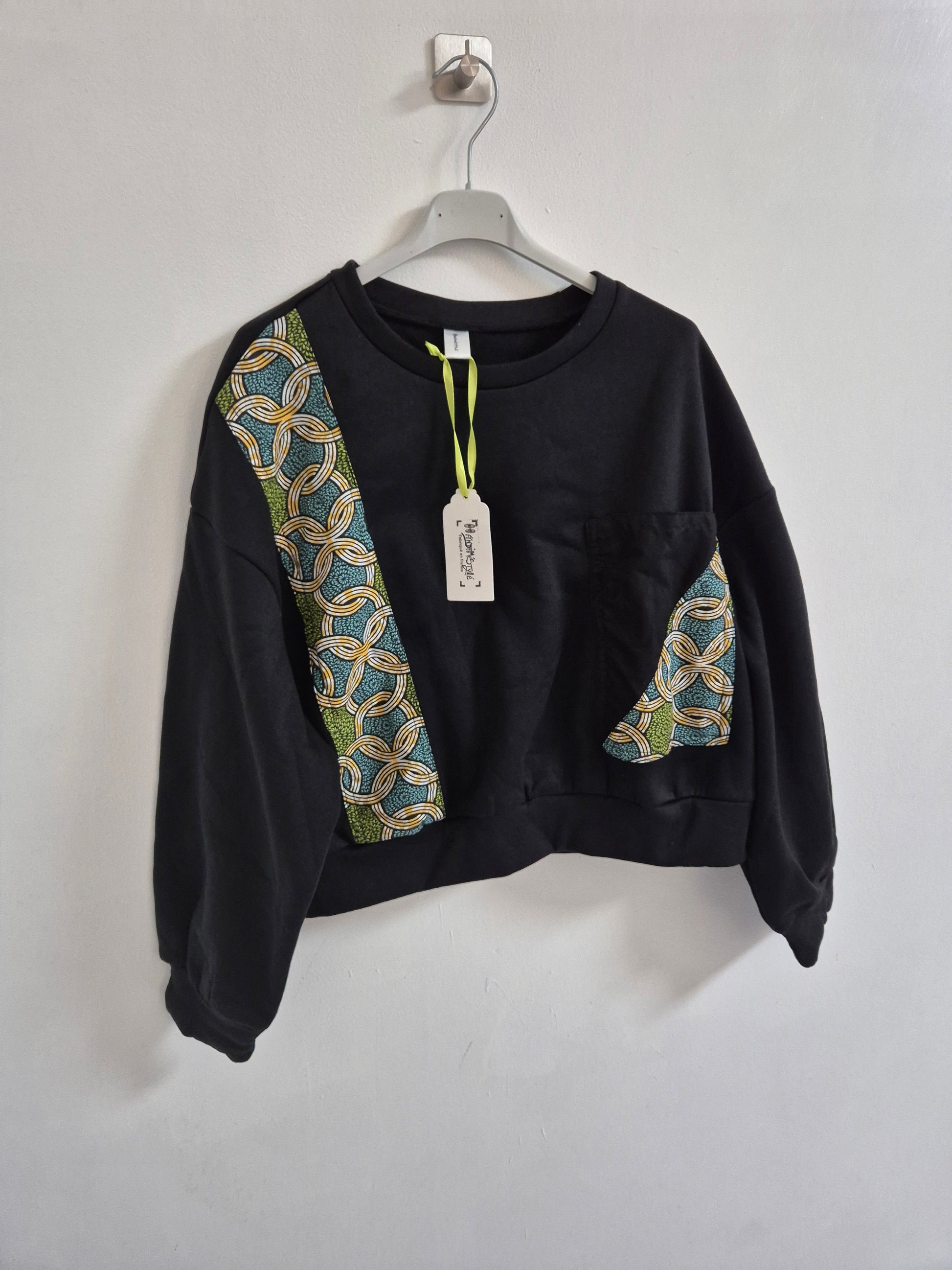 Sweat-shirt ample wax