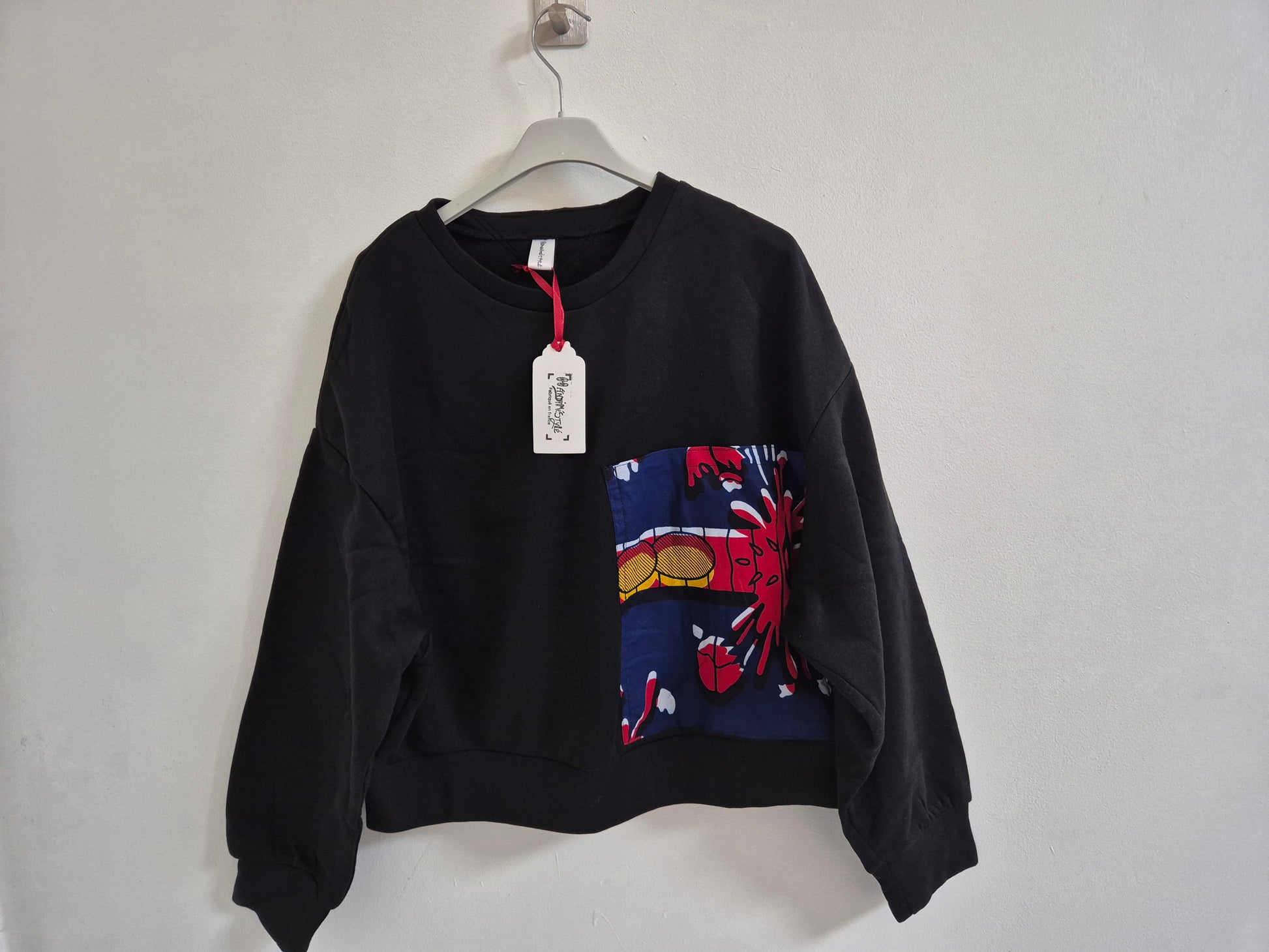 Sweat-shirt ample wax