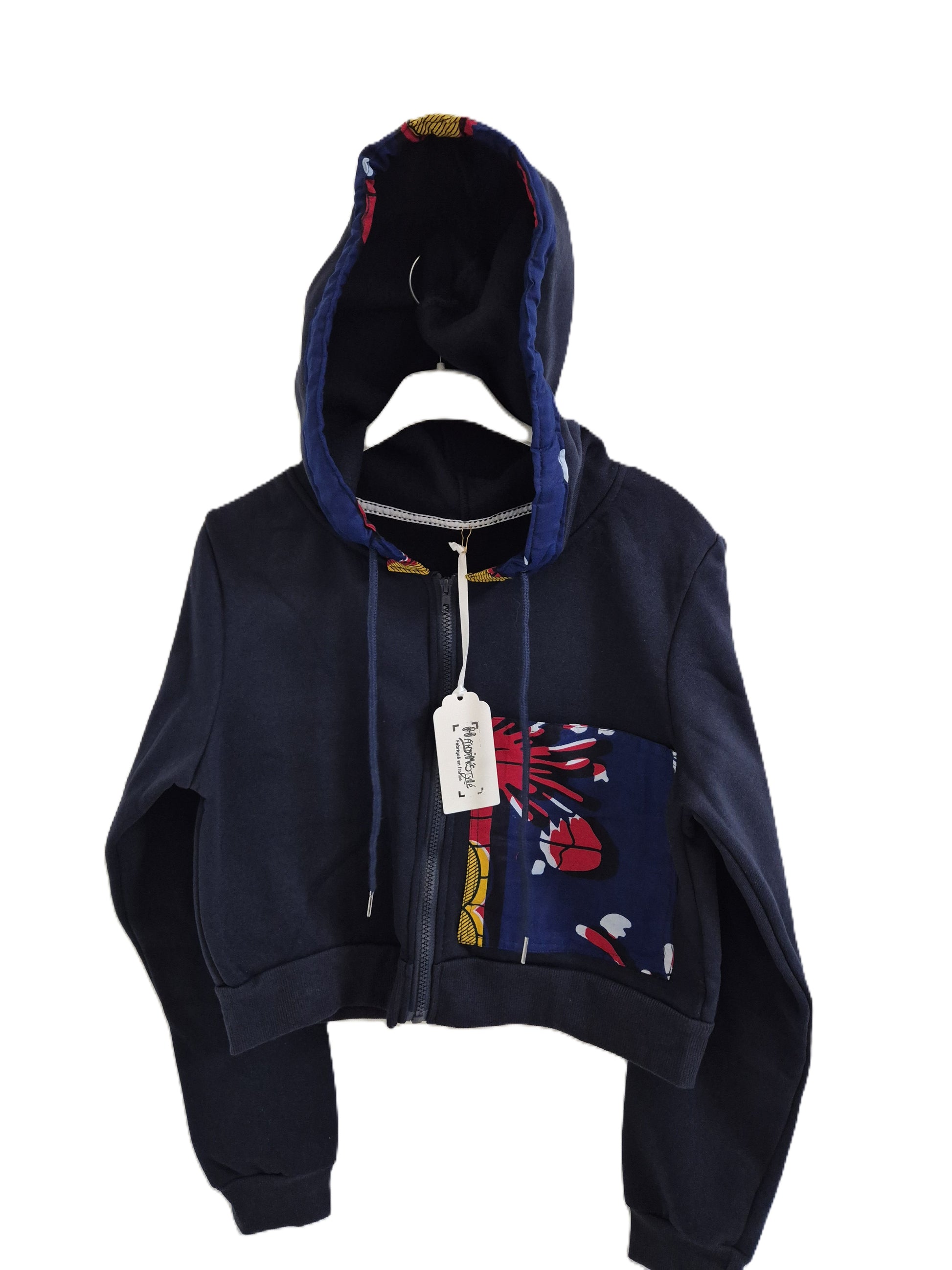 Gilet wax à capuche
