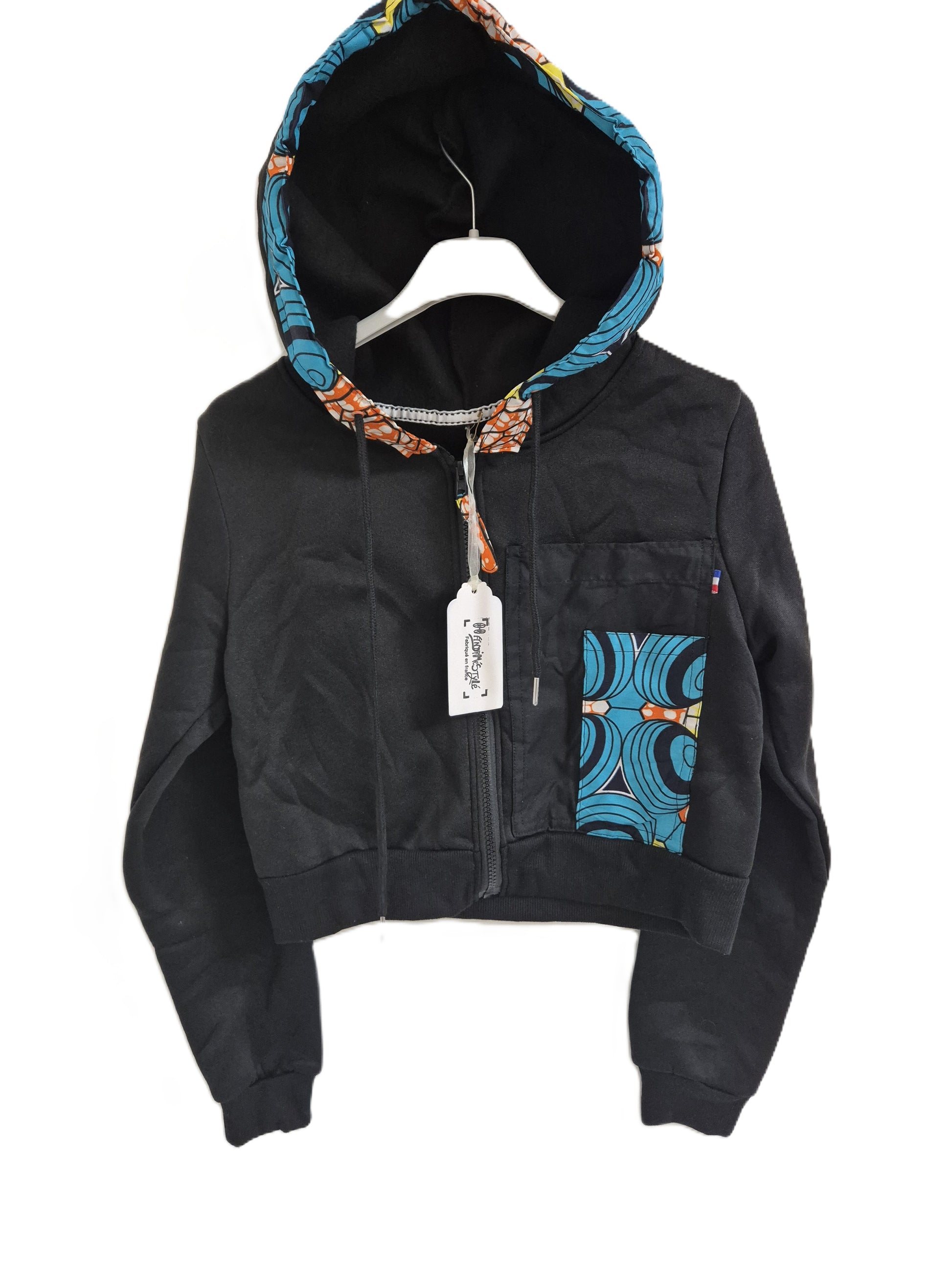 Gilet wax à capuche