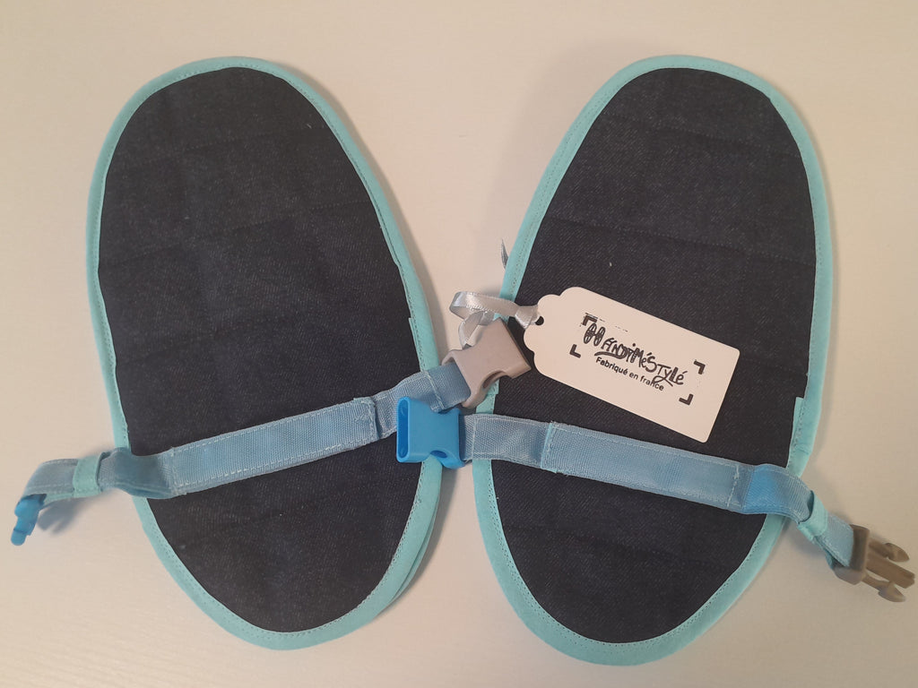 Moufles jeans anti-griffures