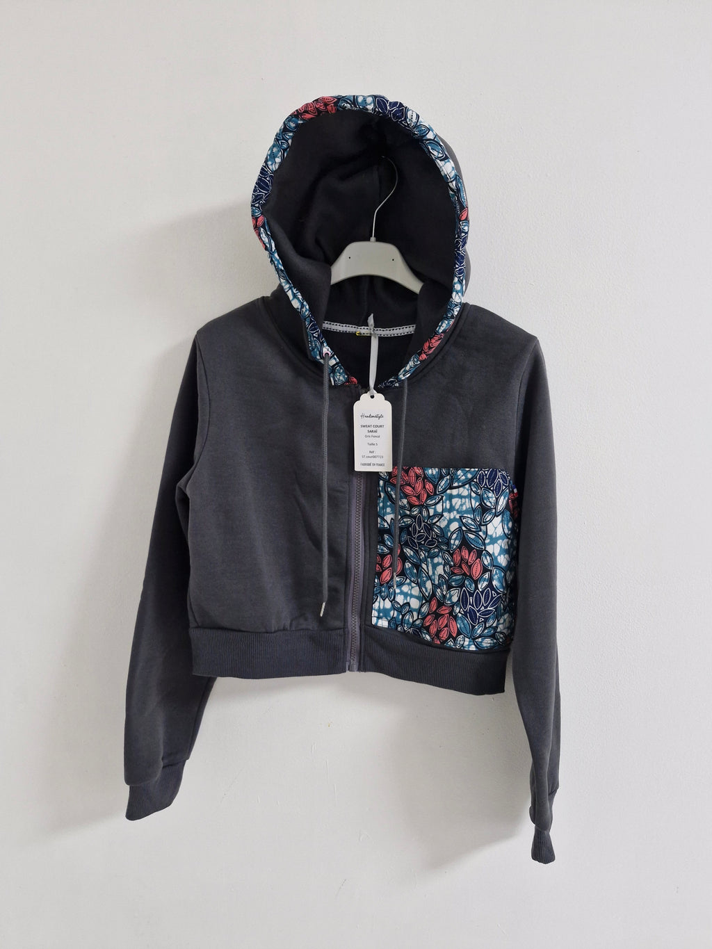 Gilet wax à capuche
