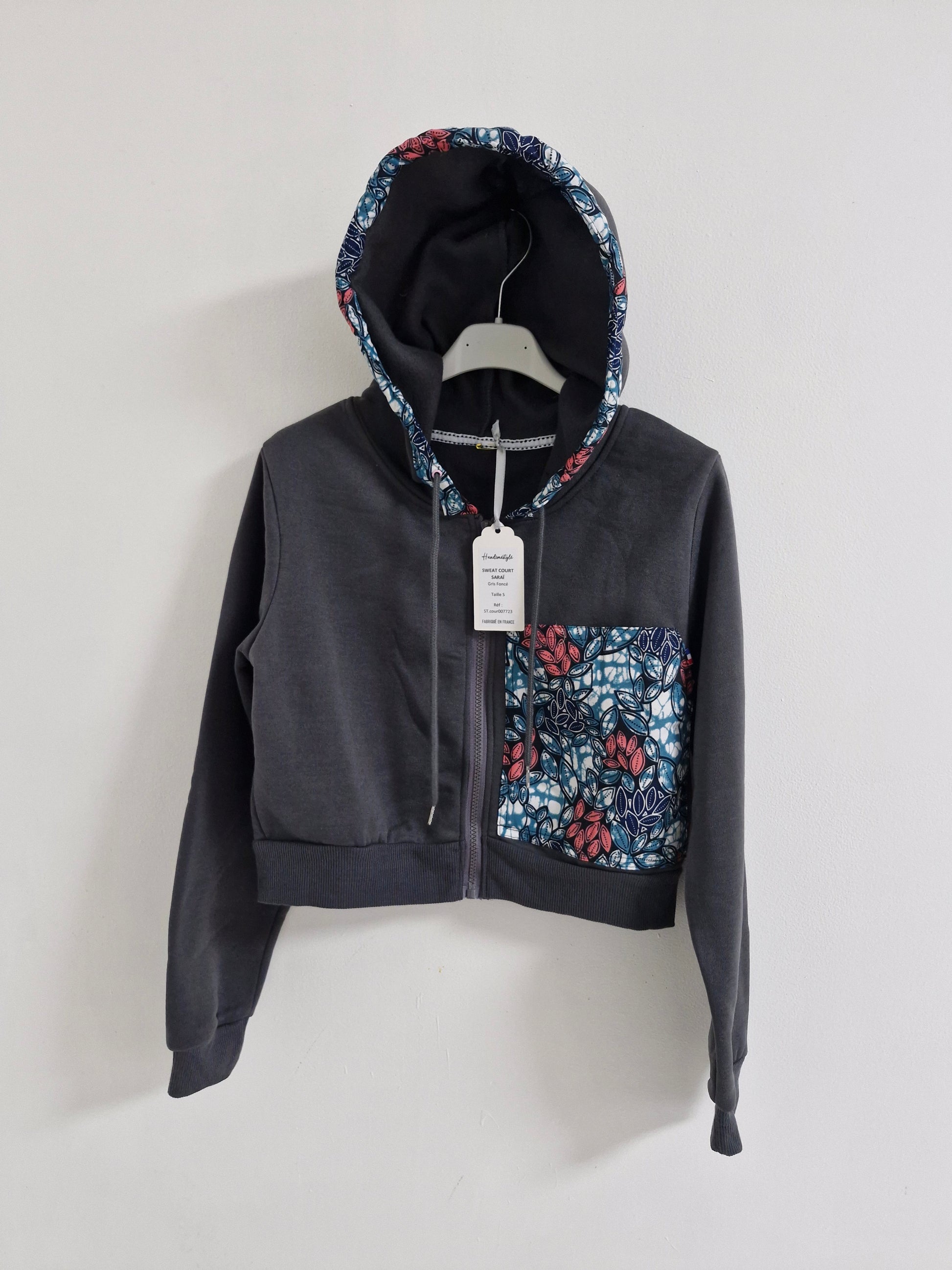 Gilet wax à capuche