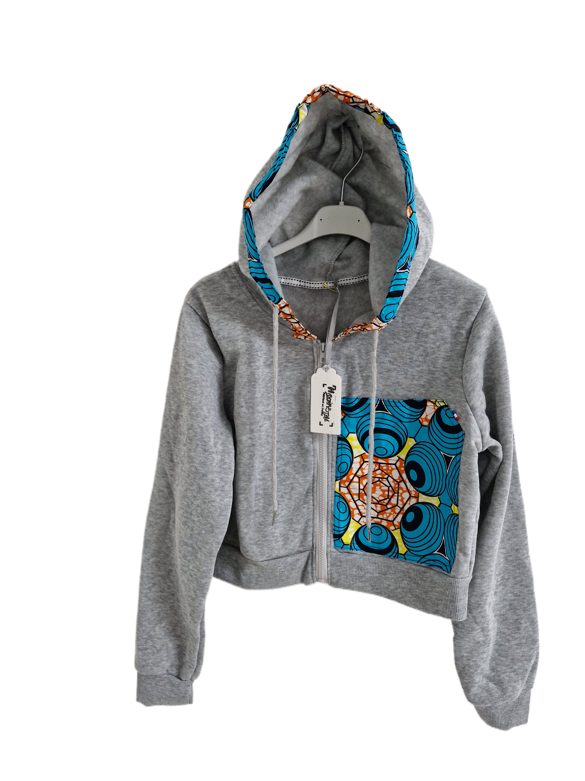 Gilet wax à capuche