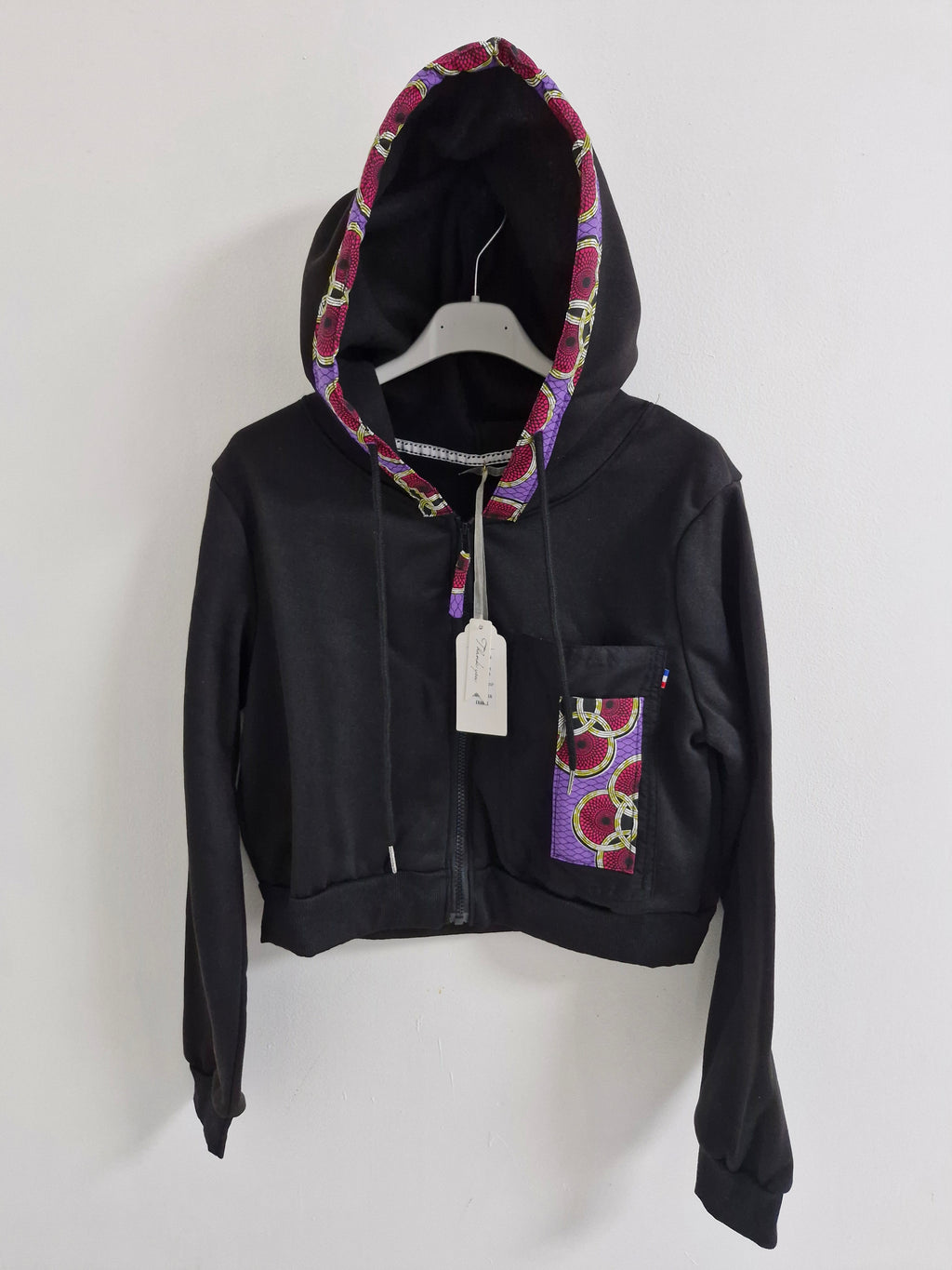 Gilet zippé wax à capuche