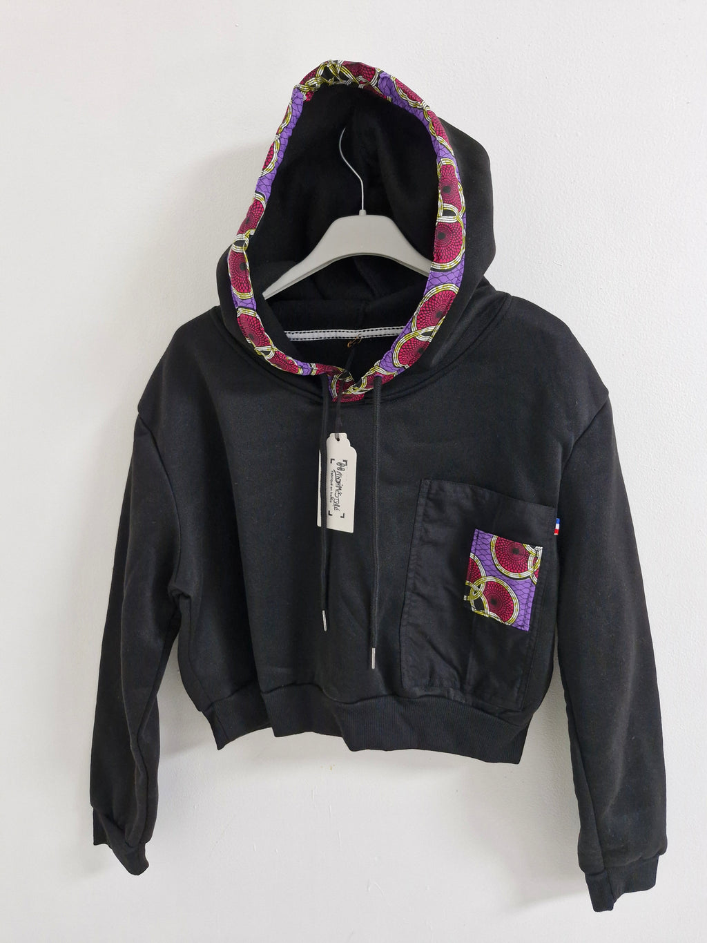 Gilet femme wax à capuche