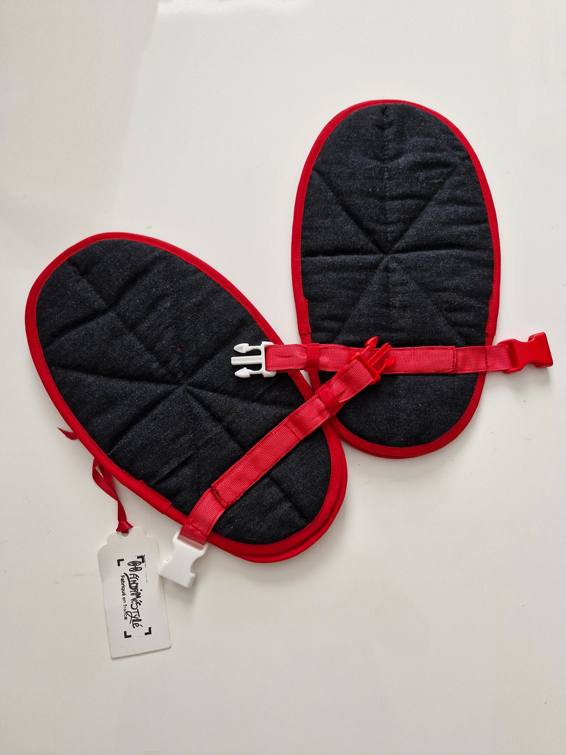 Moufles jeans anti-griffures