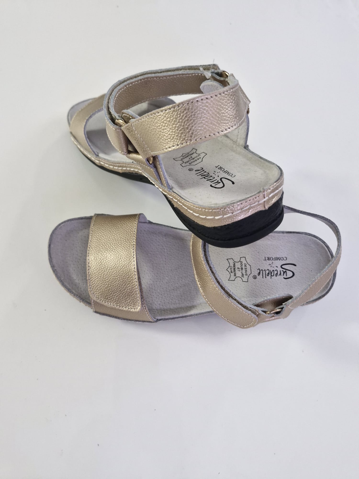 Sandales confort cuir