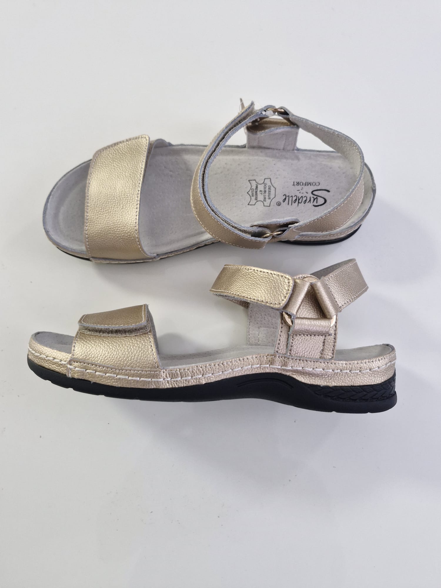 Sandales confort cuir