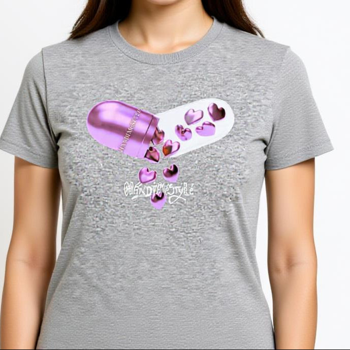 T-shirt gélule femme