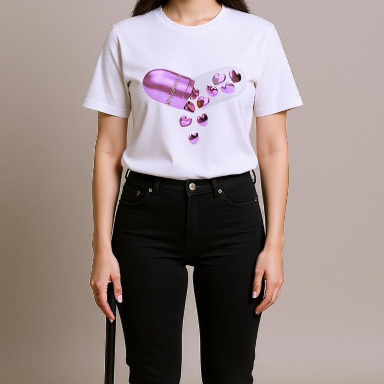T-shirt gélule femme