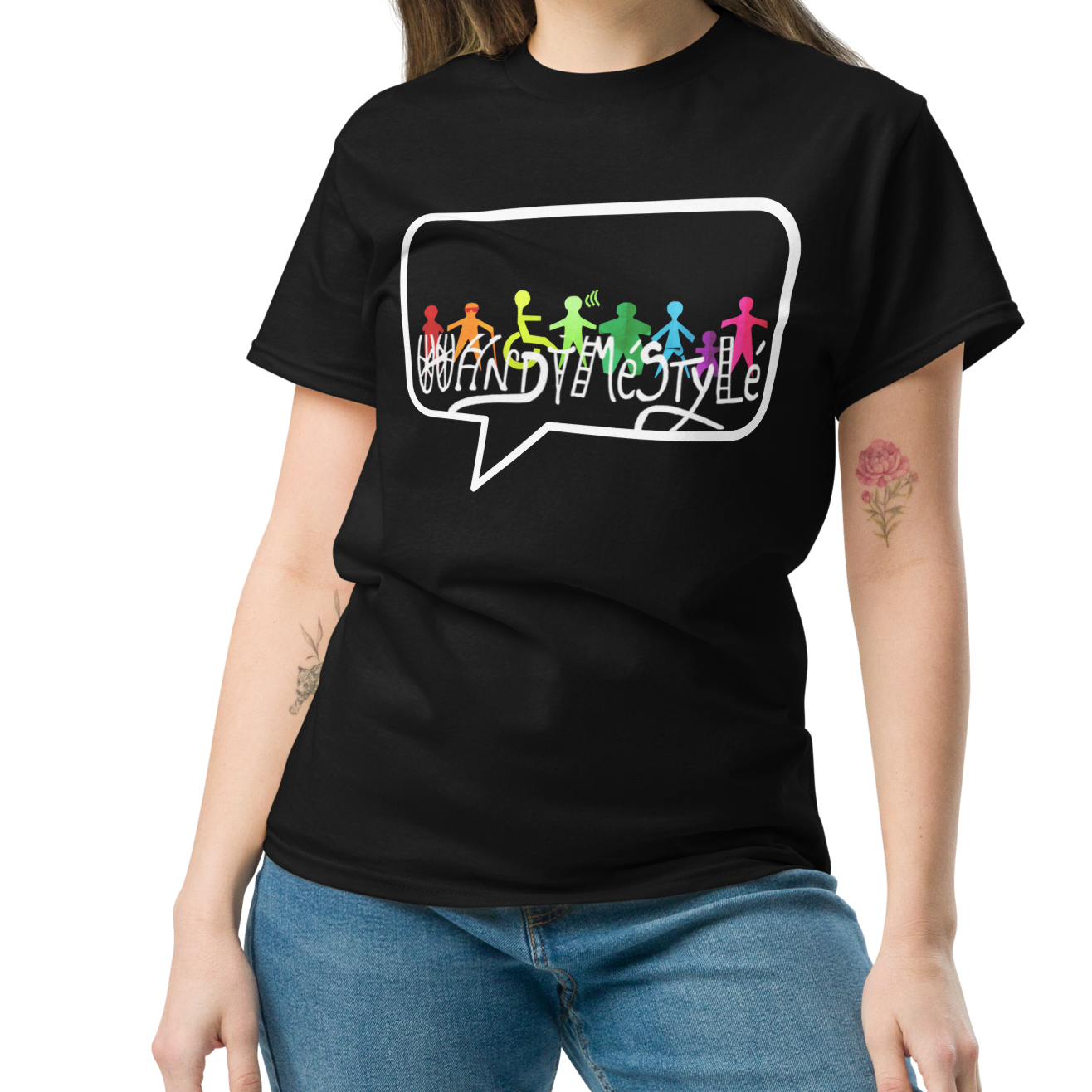 T-shirt  unisexe handiméstylé
