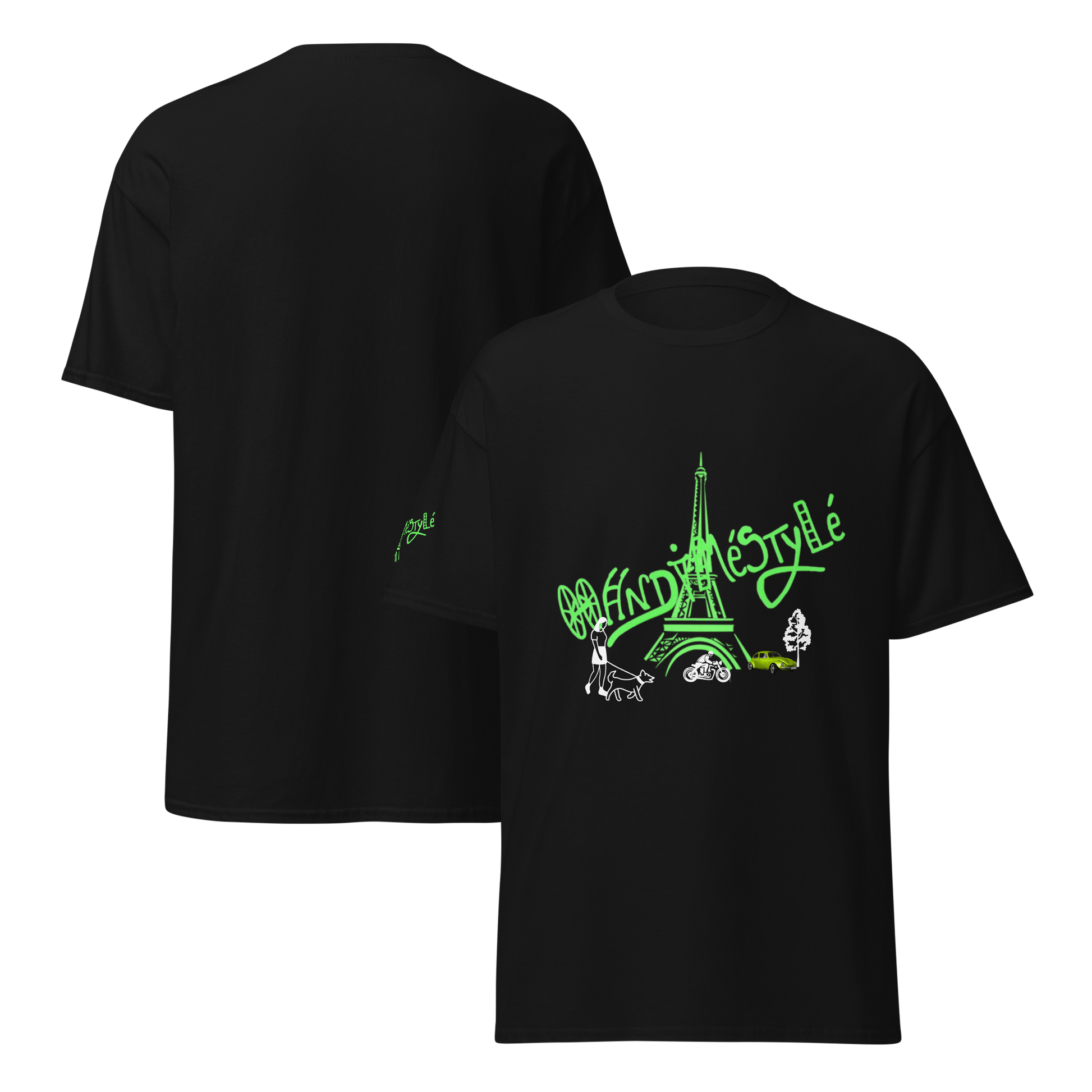 T-shirt paris handiméstylé