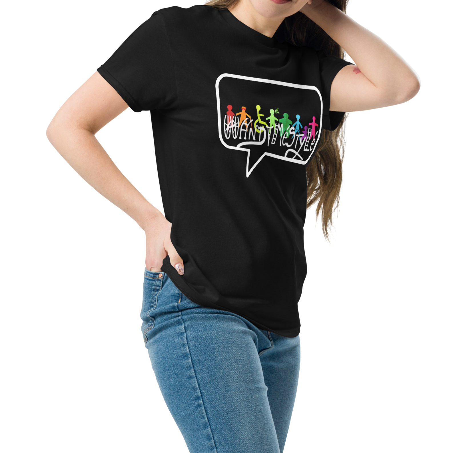T-shirt  unisexe handiméstylé