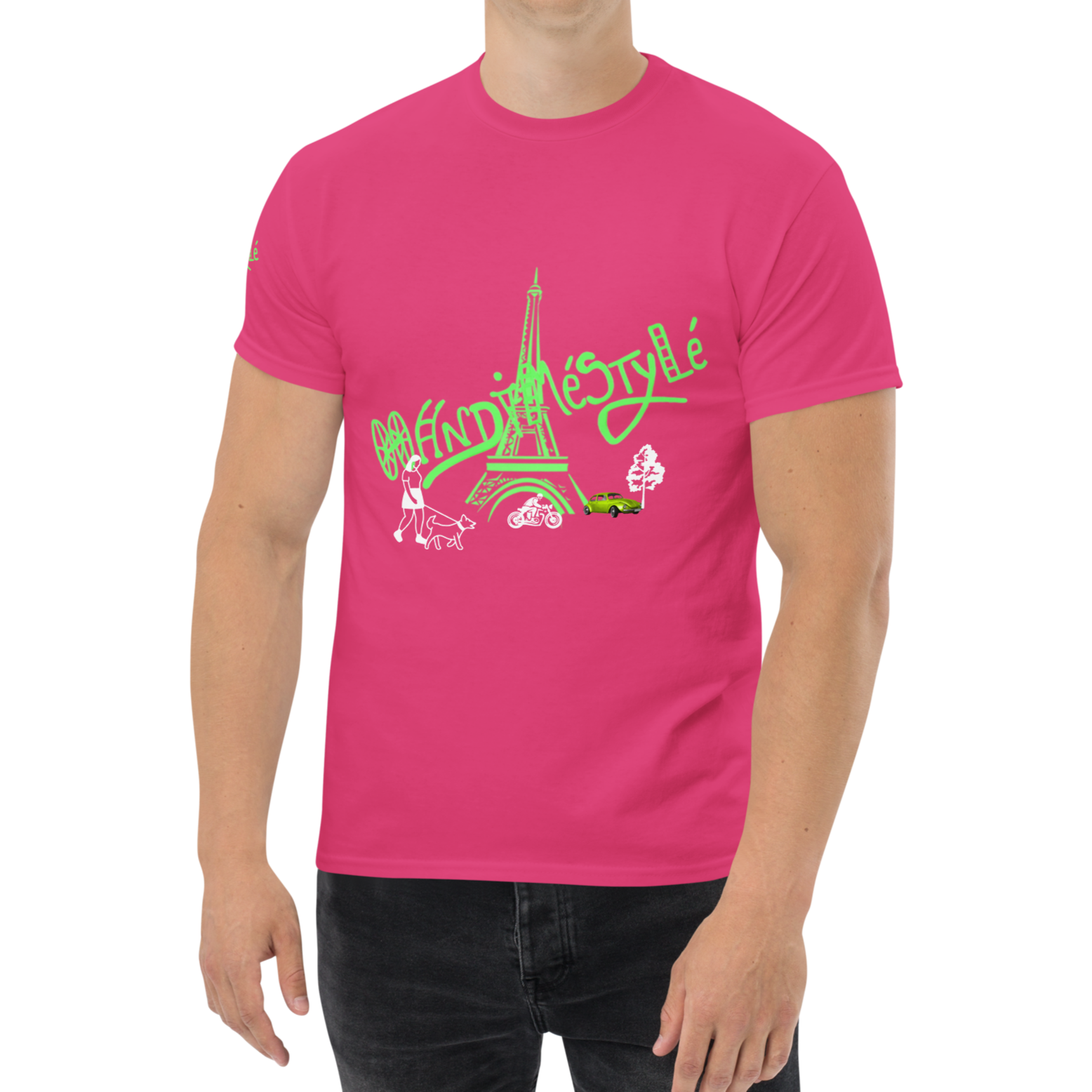 T-shirt paris handiméstylé