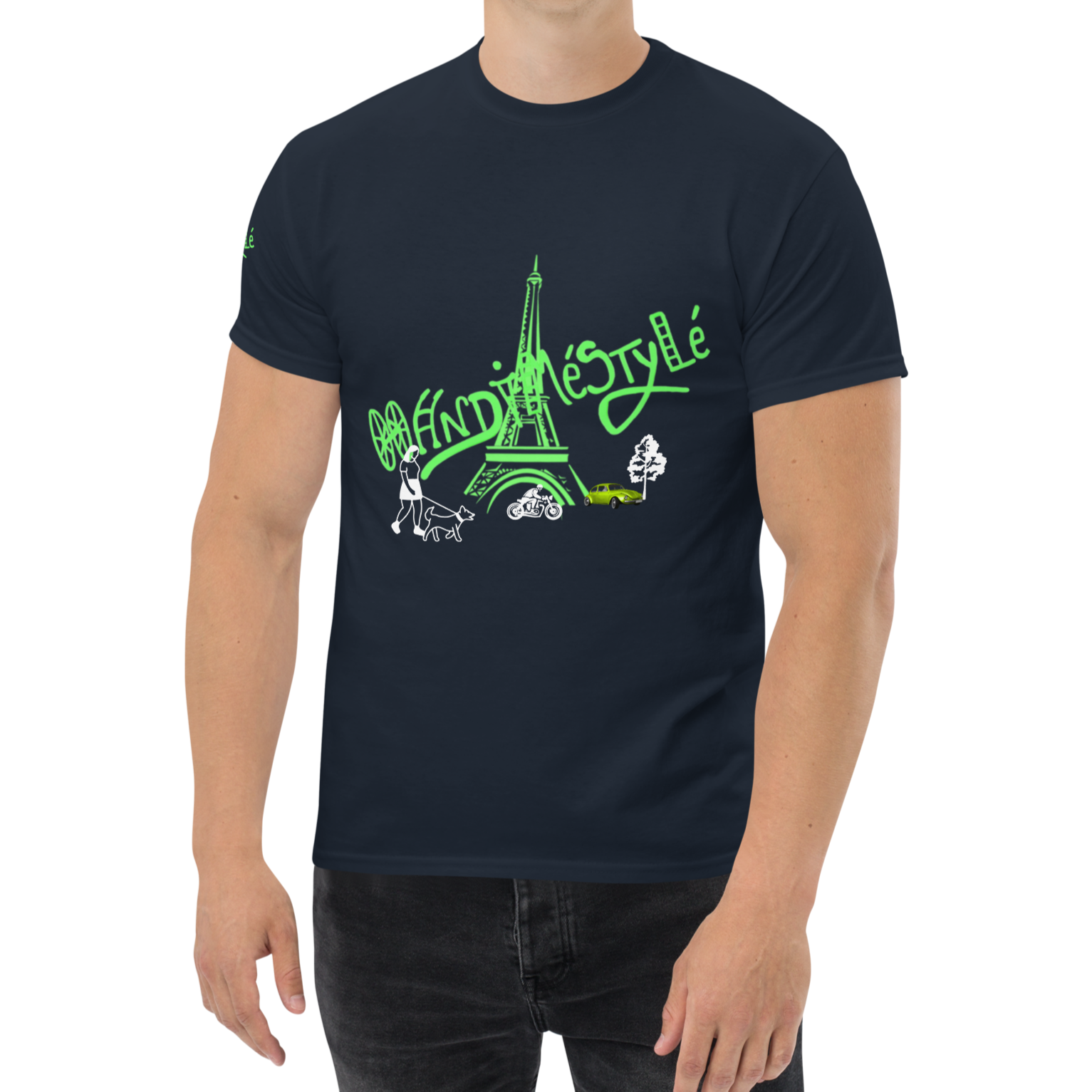 T-shirt paris handiméstylé