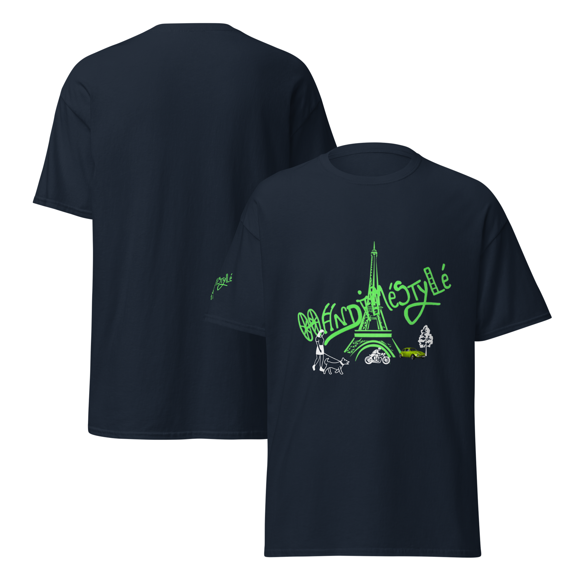 T-shirt paris handiméstylé