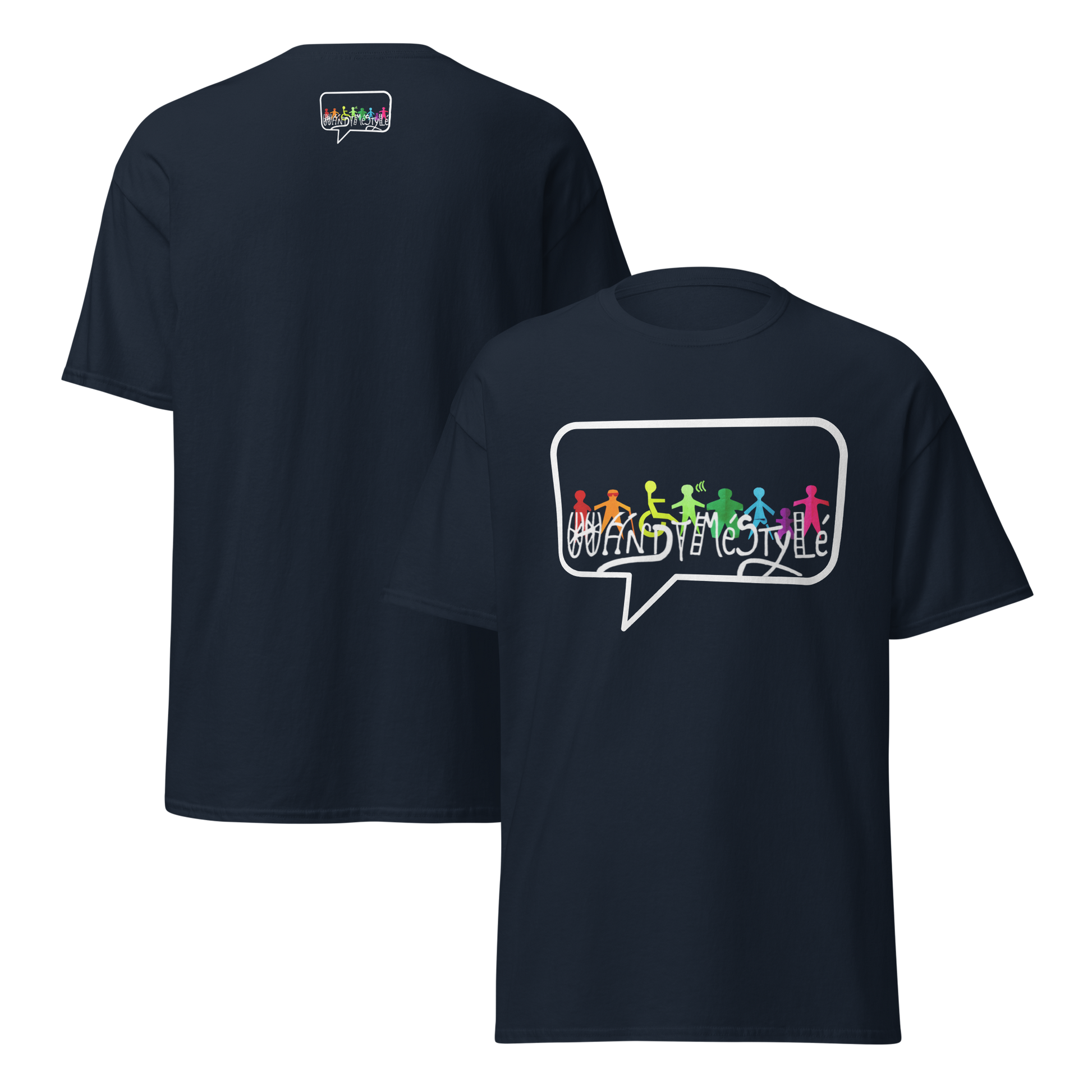 T-shirt  unisexe handiméstylé