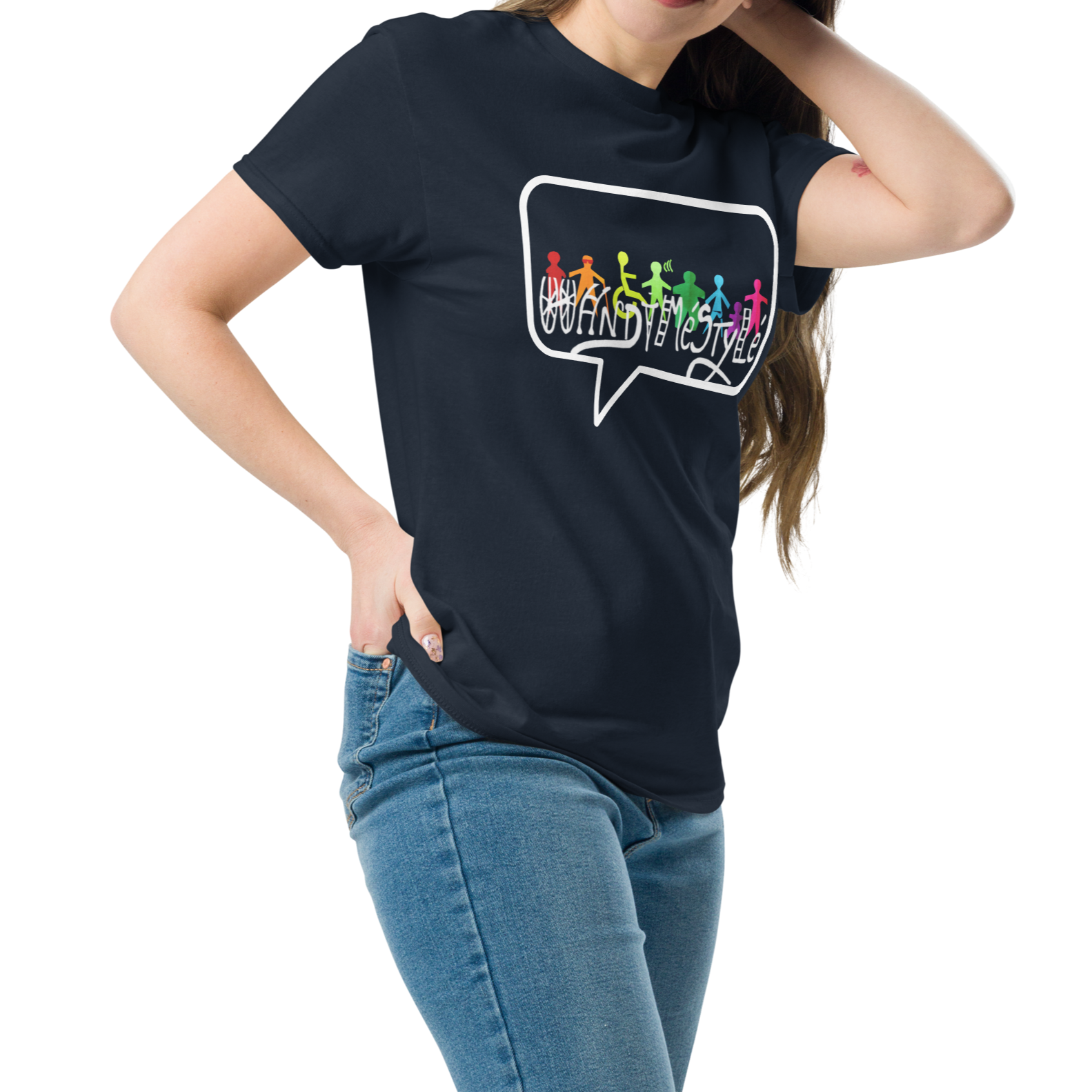 T-shirt  unisexe handiméstylé