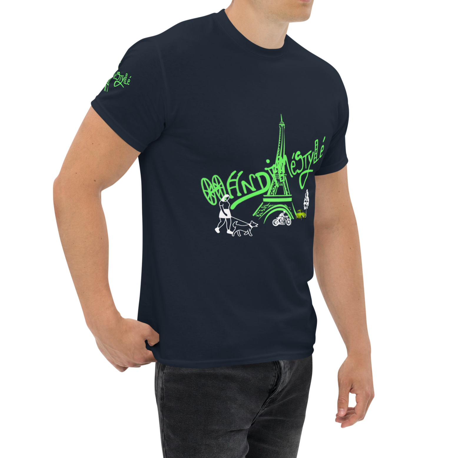 T-shirt paris handiméstylé