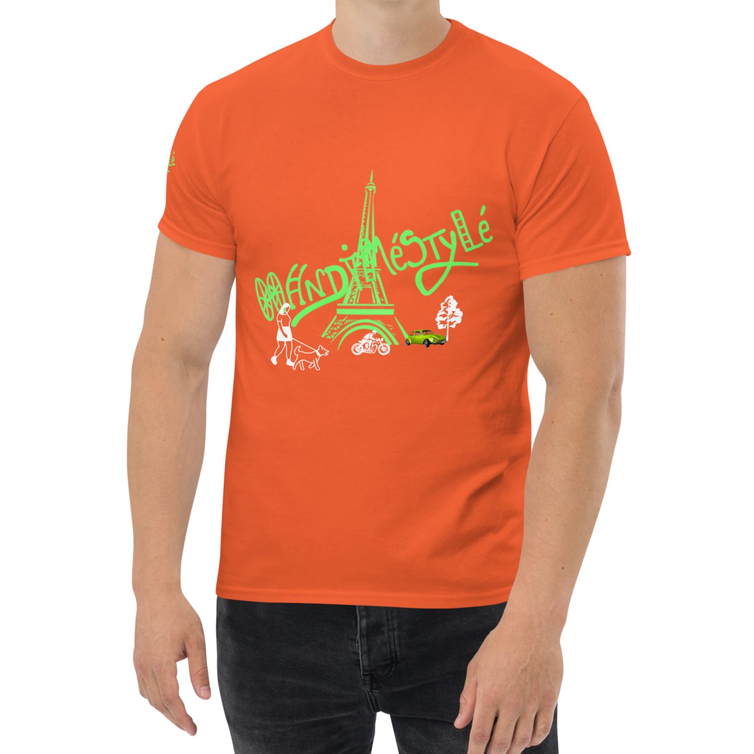 T-shirt paris handiméstylé