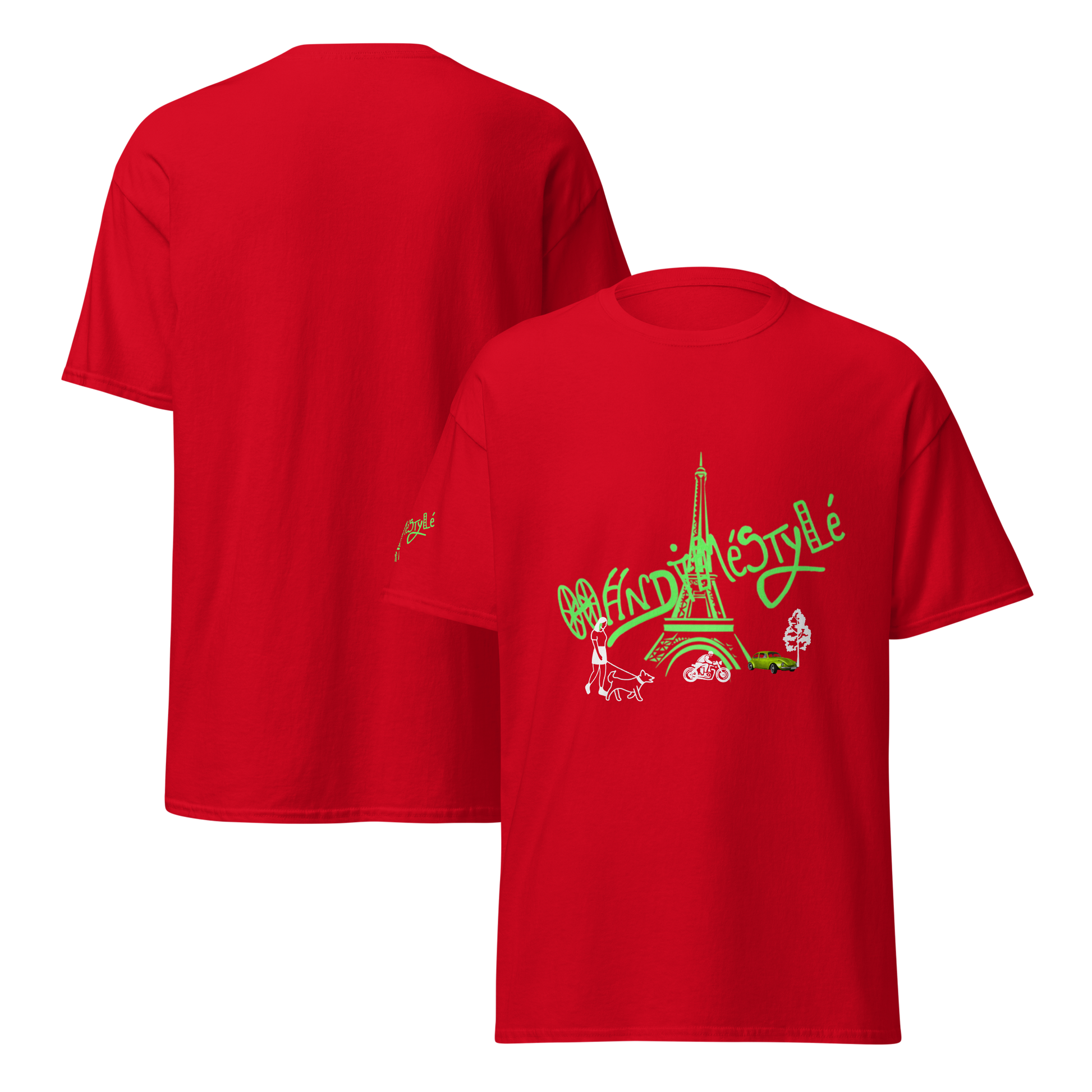 T-shirt paris handiméstylé