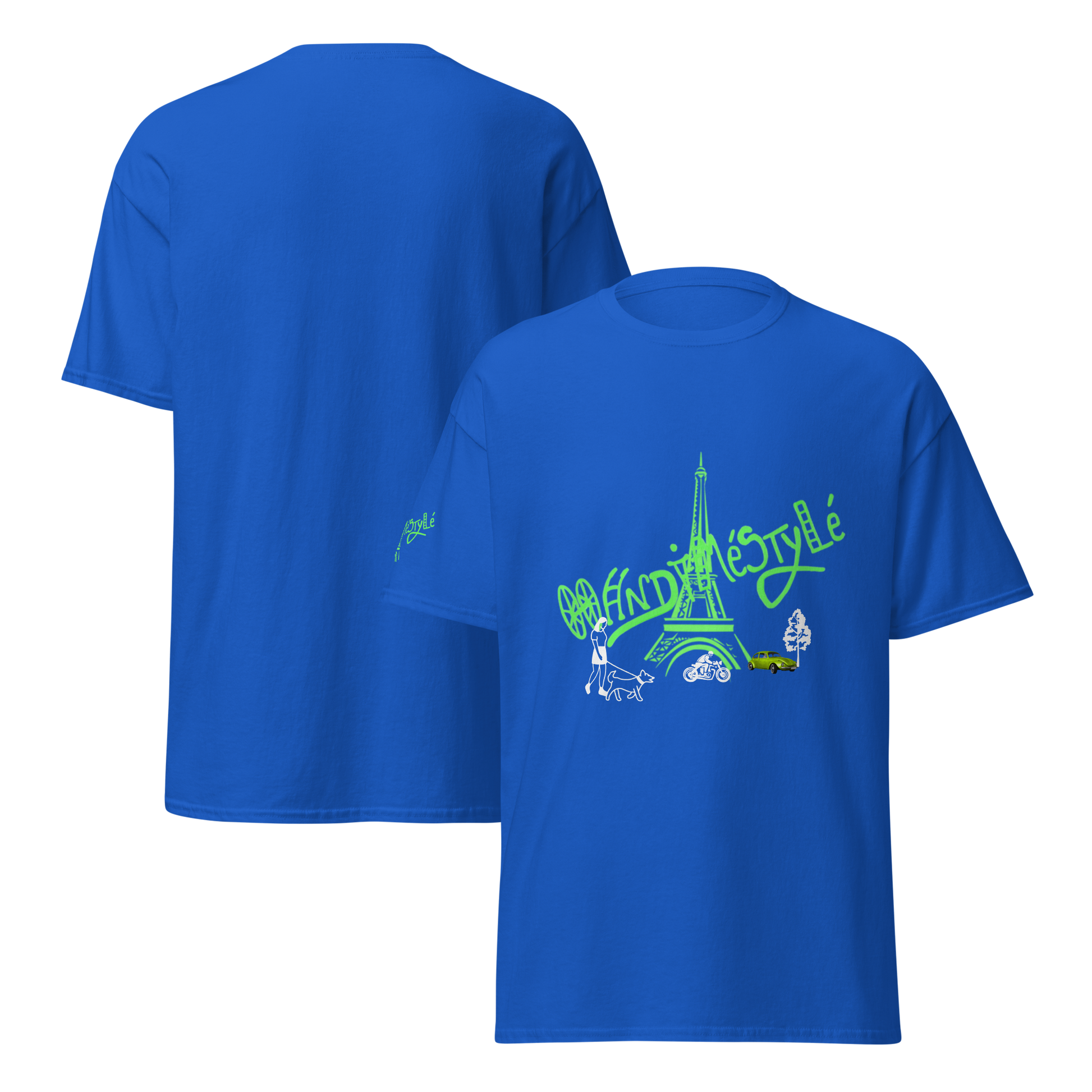 T-shirt paris handiméstylé