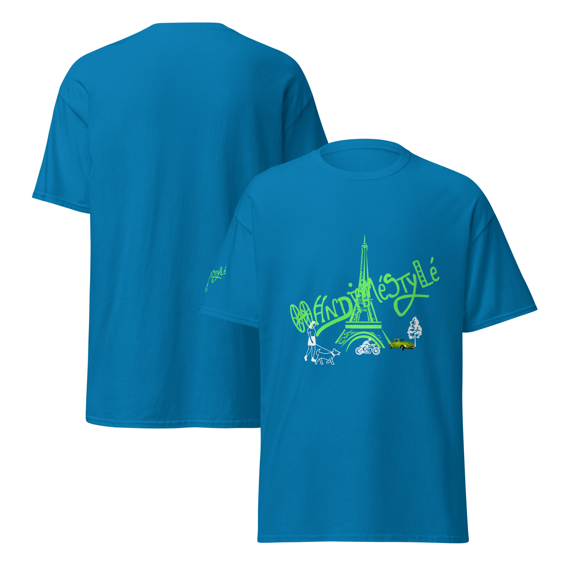 T-shirt paris handiméstylé