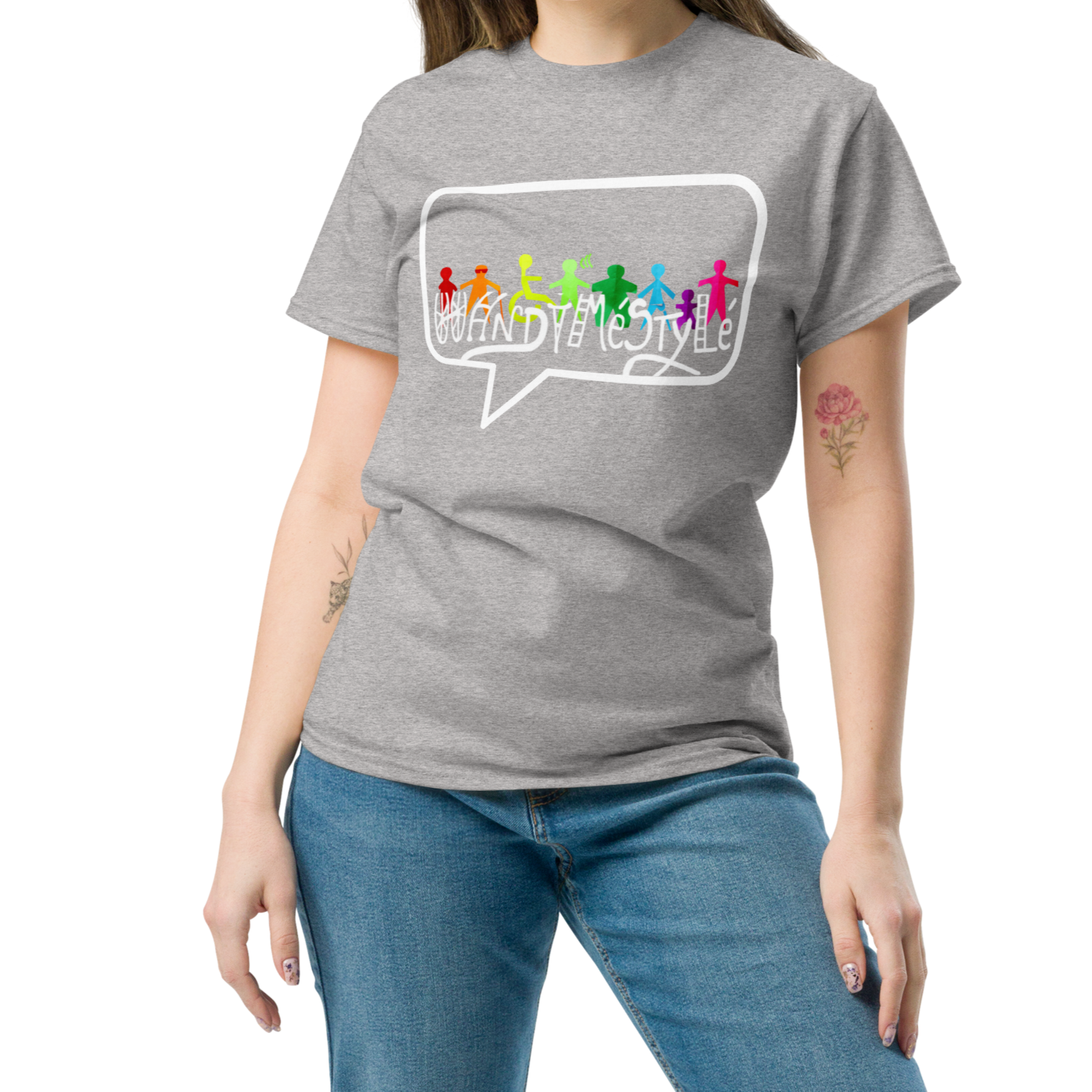 T-shirt  unisexe handiméstylé